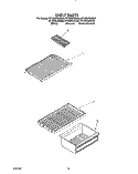 SHELF Diagram and Parts List for RT12DCRWW00  Roper Refrigerator