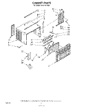 CABINET PARTS Diagram and Parts List for AC0752XM1  Whirlpool Air Conditioner