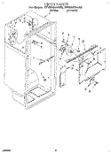 LINER Diagram and Parts List for RT18BMXAW00  Roper Refrigerator