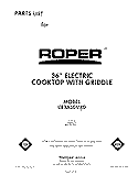 SECTION Diagram and Parts List for CEX650VX0  Roper Range