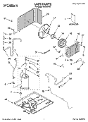 UNIT PARTS Diagram and Parts List for CA15WYR1  Crosley Air Conditioner