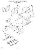 AIR FLOW AND CONTROL Diagram and Parts List for CA6WM01  Crosley Air Conditioner