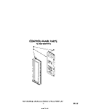 CONTROL PANEL Diagram and Parts List for MW8550XS0  Whirlpool Microwave