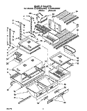SHELF, LIT/OPTIONAL Diagram and Parts List for ET22DKXAW00  Whirlpool Refrigerator