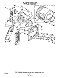 SECTION Diagram and Parts List for LE5600XMW0  Whirlpool Dryer