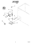 UNIT PARTS Diagram and Parts List for EH101FXMQ01  Whirlpool Freezer