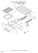 OVEN AND BROILER Diagram and Parts List for FGP335EW0  Roper Range