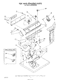 SECTION Diagram and Parts List for LE6680XPW0  Whirlpool Dryer