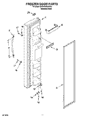 FREEZER DOOR PARTS Diagram and Parts List for BRS70WRANA00  Whirlpool Refrigerator