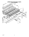 UPPER RACK AND TRACK Diagram and Parts List for KUDS22HT0  KitchenAid Dishwasher