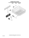 LOWER RACK PARTS Diagram and Parts List for KUDS35FXSS5  KitchenAid Dishwasher