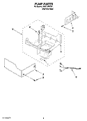 PUMP PARTS Diagram and Parts List for KUIC18PNTS1  KitchenAid Ice Maker