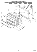 FREEZER DOOR Diagram and Parts List for ET18NKXAW03  Whirlpool Refrigerator