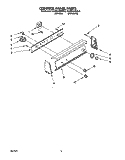 CONTROL PANEL Diagram and Parts List for KAWE570BWH0  KitchenAid Washer