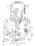 DRIVE Diagram and Parts List for LA5805XPW1  Whirlpool Washer