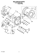 BULKHEAD PARTS, OPTIONAL PARTS (NOT INCLUDED) Diagram and Parts List for RED4300TQ0  Roper Dryer