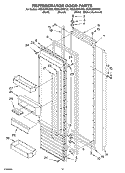 Part Location Diagram of 2215993T Whirlpool TRIM-DOOR