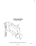 BACKGUARD Diagram and Parts List for SE950PEKW0  Whirlpool Range