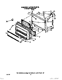 FREEZER DOOR Diagram and Parts List for ET22RMXYW00  Whirlpool Refrigerator