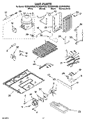 UNIT PARTS Diagram and Parts List for GC3PHEXNB03  Whirlpool Refrigerator