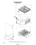 DISHRACK Diagram and Parts List for DU7400XS3  Whirlpool Dishwasher