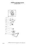 MOTOR AND DRIVE Diagram and Parts List for KUCC150S1  KitchenAid Trash Compactor