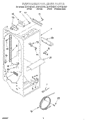 REFRIGERATOR LINER Diagram and Parts List for GD27DIXHW01  Whirlpool Refrigerator