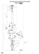 BRAKE AND DRIVE TUBE Diagram and Parts List for 3LSP8255BW0  Whirlpool Washer