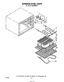 INTERIOR OVEN Diagram and Parts List for RS576PXP1  Whirlpool Range