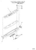 CONTROL PANEL Diagram and Parts List for KERC607EWH0  KitchenAid Range