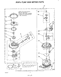 303876 PUMP AND MOTOR Diagram and Parts List for DU5504XM0  Whirlpool Dishwasher