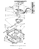 MACHINE BASE Diagram and Parts List for LA5600XPW4  Whirlpool Washer