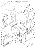 CABINET LINER AND DOOR, LIT/OPTIONA Diagram and Parts List for JVGC535A1  Whirlpool Ice Maker