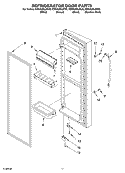 REFRIGERATOR DOOR PARTS Diagram and Parts List for KSRA22ILBL03  KitchenAid Refrigerator