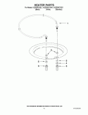 HEATER PARTS Diagram and Parts List for KUDS30CXBL1  KitchenAid Dishwasher