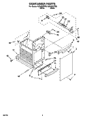 Part Location Diagram of WP9872040B Whirlpool Container Handle