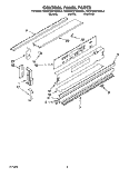 CONTROL PANEL Diagram and Parts List for KEDH207BAL2  KitchenAid Range