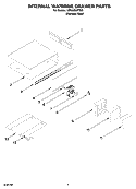 INTERNAL WARMING DRAWER PARTS Diagram and Parts List for GBW3050TS00  Whirlpool Warming Drawer