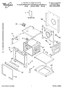 LOWER OVEN, LITERATURE Diagram and Parts List for RBD275PDB10  Whirlpool Wall Oven
