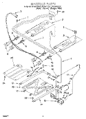 MANIFOLD Diagram and Parts List for SF365PEGN1  Whirlpool Range