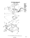 MACHINE BASE Diagram and Parts List for LA6010XTM0  Whirlpool Washer