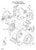 SECTION Diagram and Parts List for LER8857EQ0  Whirlpool Dryer