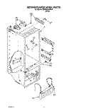 REFRIGERATOR LINER Diagram and Parts List for 6ED25DQXAW00  Whirlpool Refrigerator