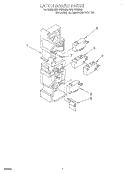 LATCH BOARD Diagram and Parts List for MH7110XBQ6  Whirlpool Microwave
