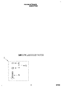 MISCELLANEOUS Diagram and Parts List for 6LSC9255BQ2  Whirlpool Washer
