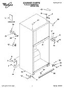 CABINET PARTS Diagram and Parts List for ER2MHKXPL02  Whirlpool Refrigerator