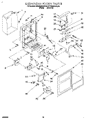 DISPENSER FRONT Diagram and Parts List for KTRS22QAWH03  KitchenAid Refrigerator