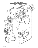 ICEMAKER Diagram and Parts List for KSRB25QXAL10  KitchenAid Refrigerator