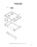 COOK TOP Diagram and Parts List for SF302ESPW0  Whirlpool Range