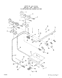 BODY Diagram and Parts List for 1445W1A  Roper Range